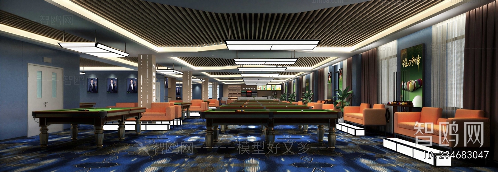 Modern Billiard Room