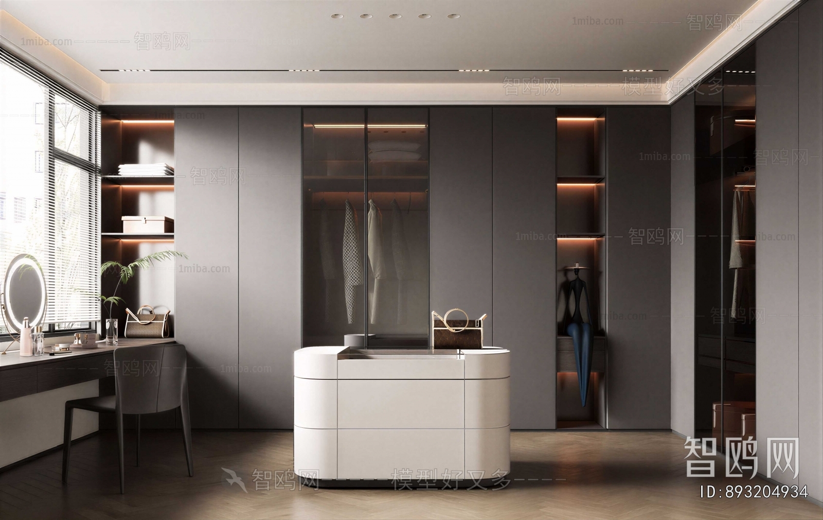 Modern Clothes Storage Area