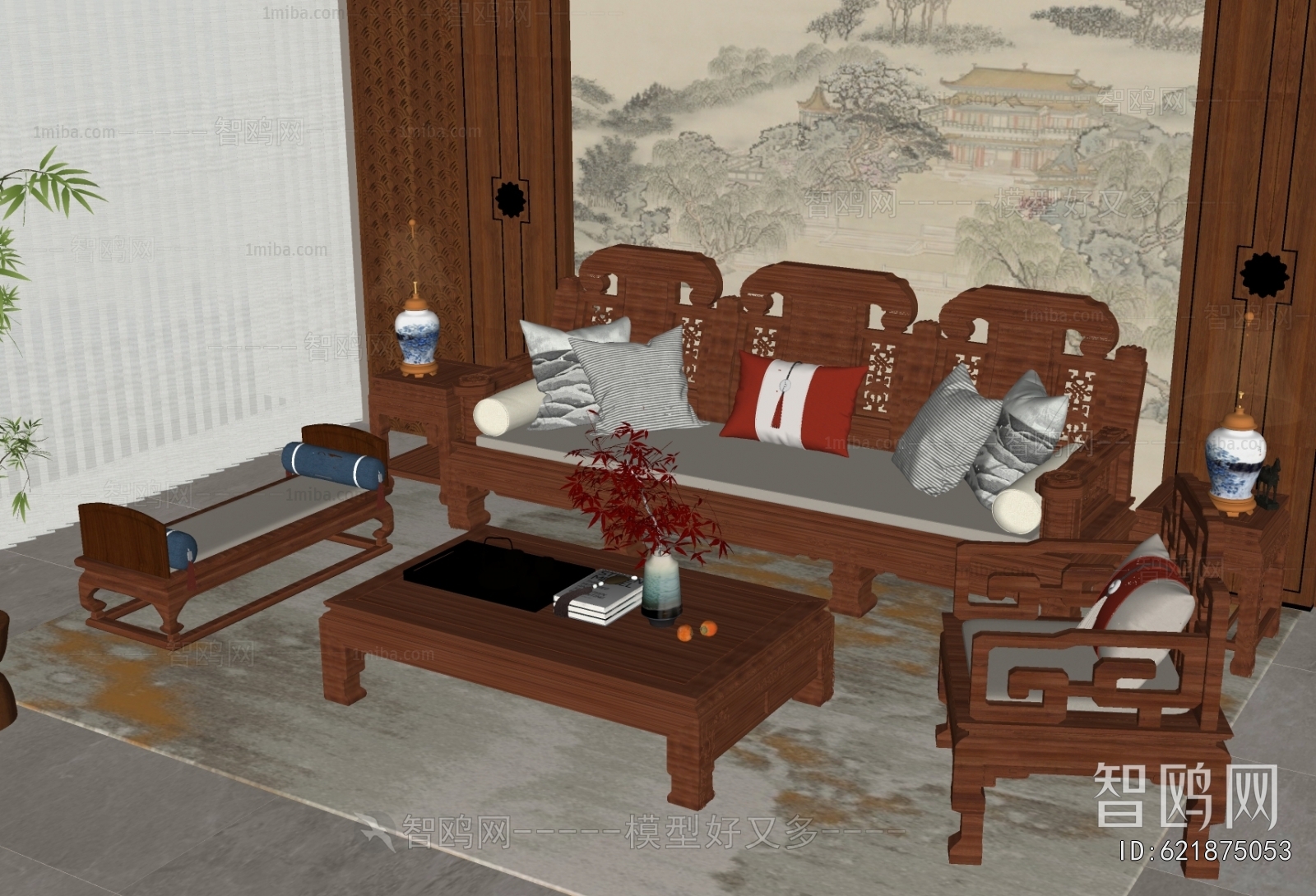 Chinese Style Sofa Combination