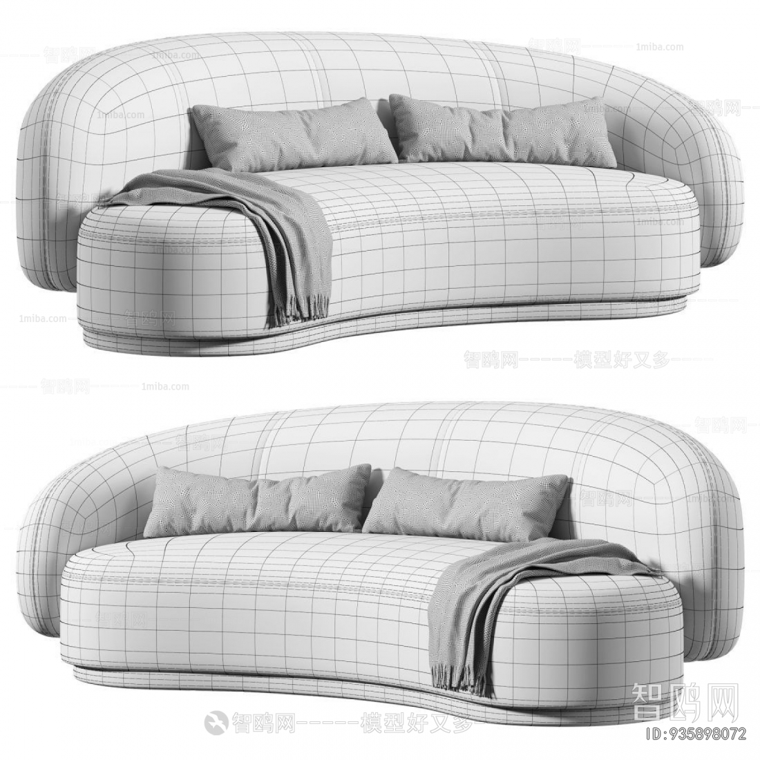 Modern Curved Sofa