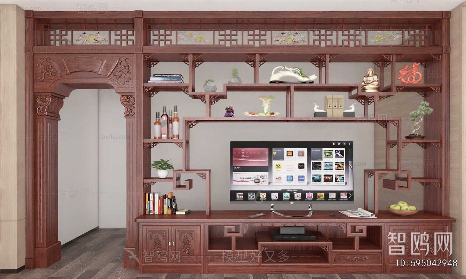 Chinese Style TV Cabinet
