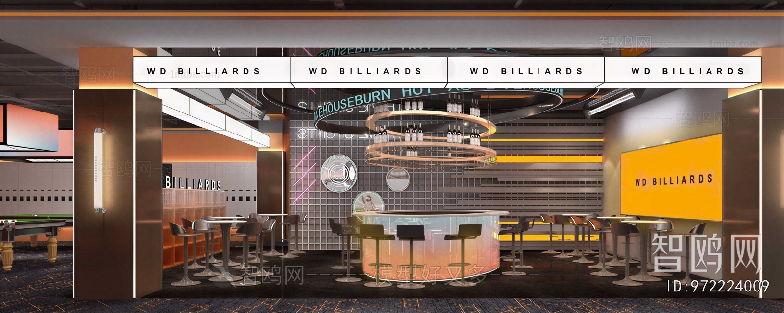 Modern Billiard Room