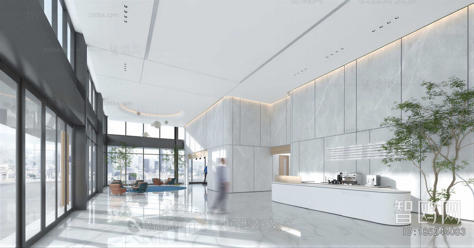 Modern Office Reception Desk