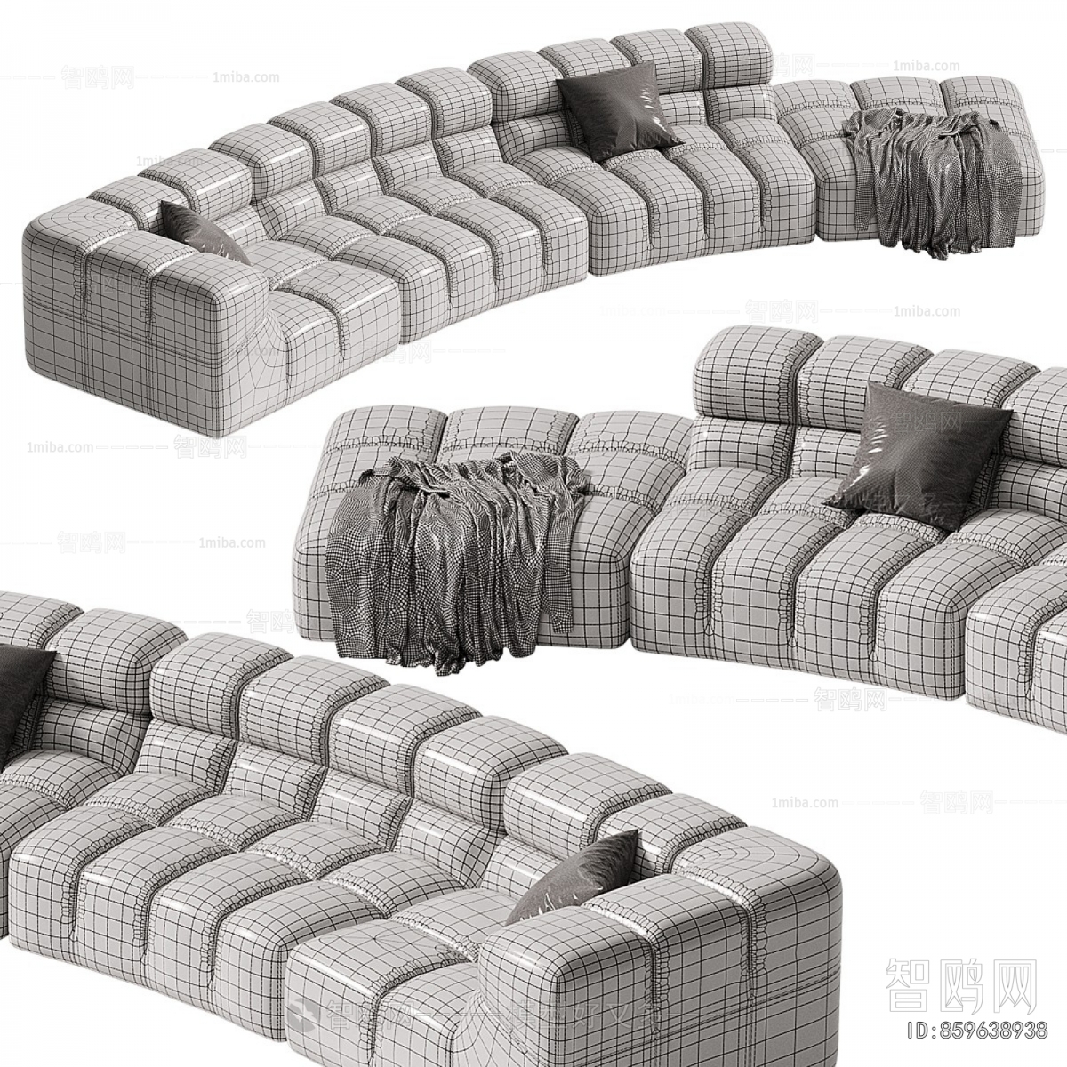 Modern Curved Sofa