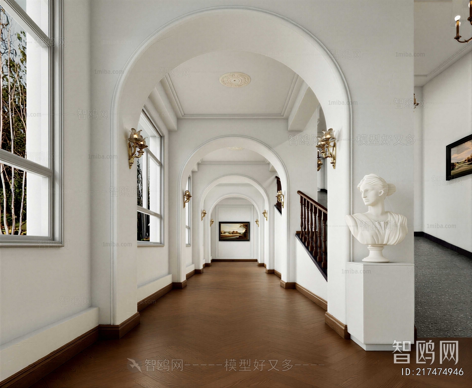 Simple European Style Corridor