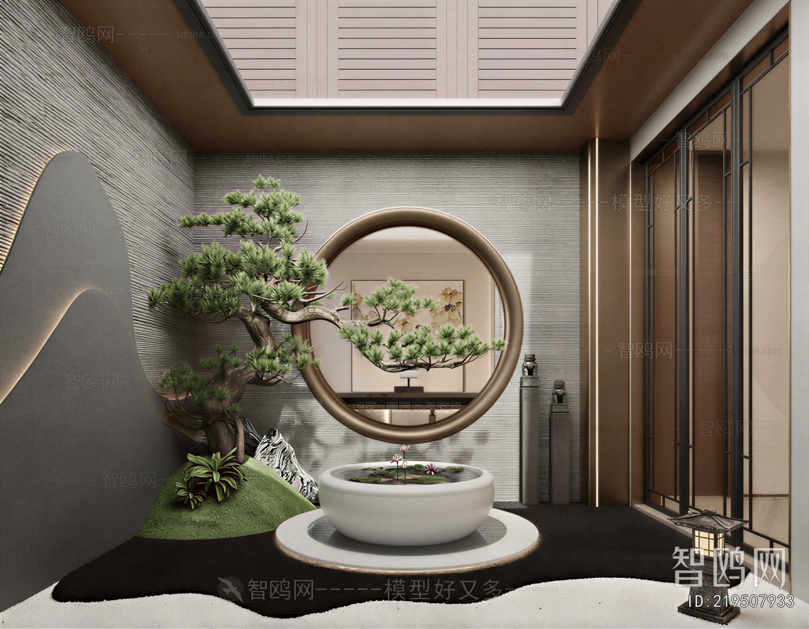 New Chinese Style Courtyard/landscape