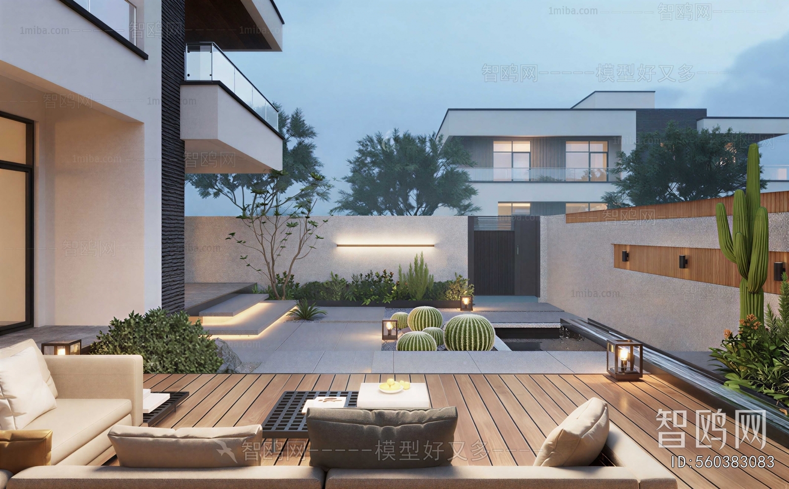 Modern Courtyard/landscape