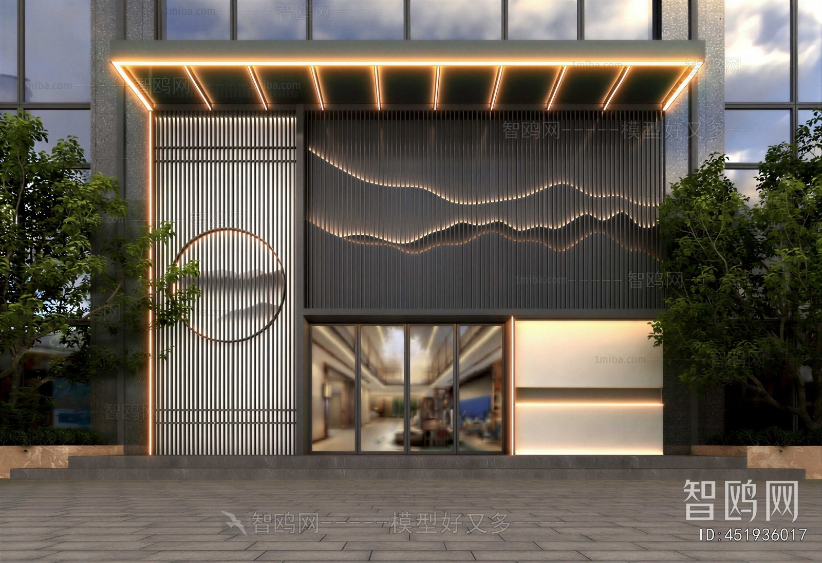 New Chinese Style Facade Element