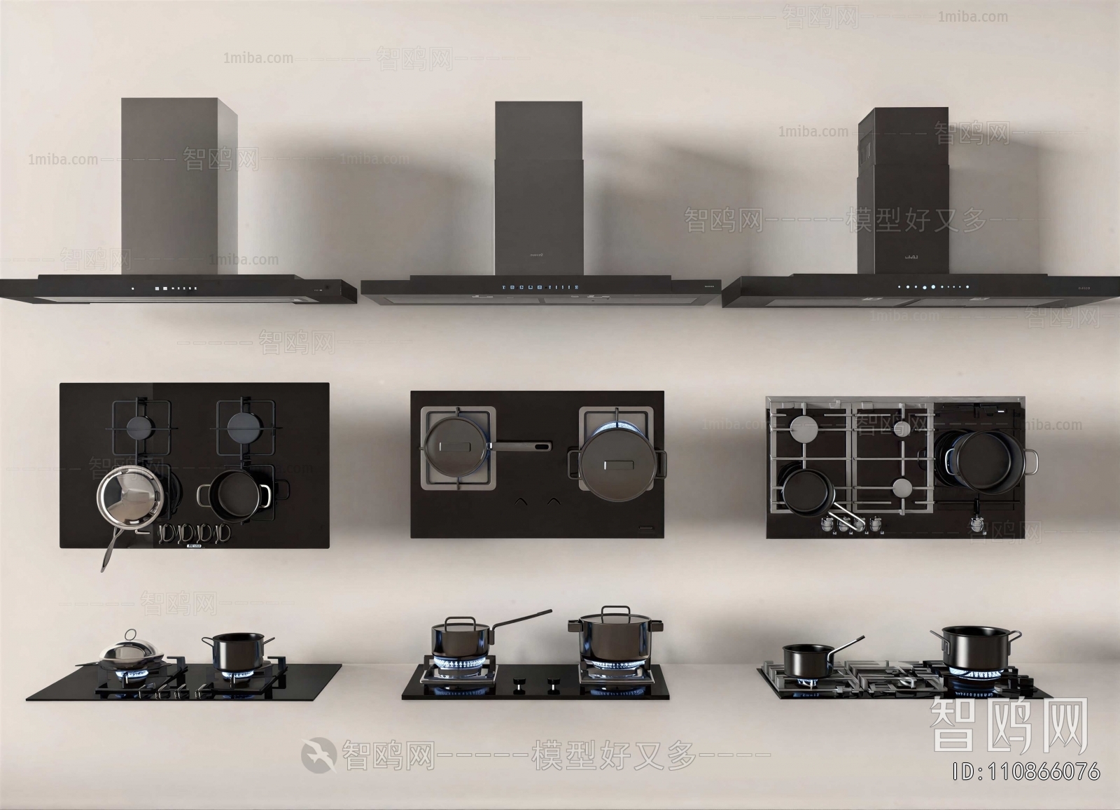 Modern Kitchen Electric Gas Range