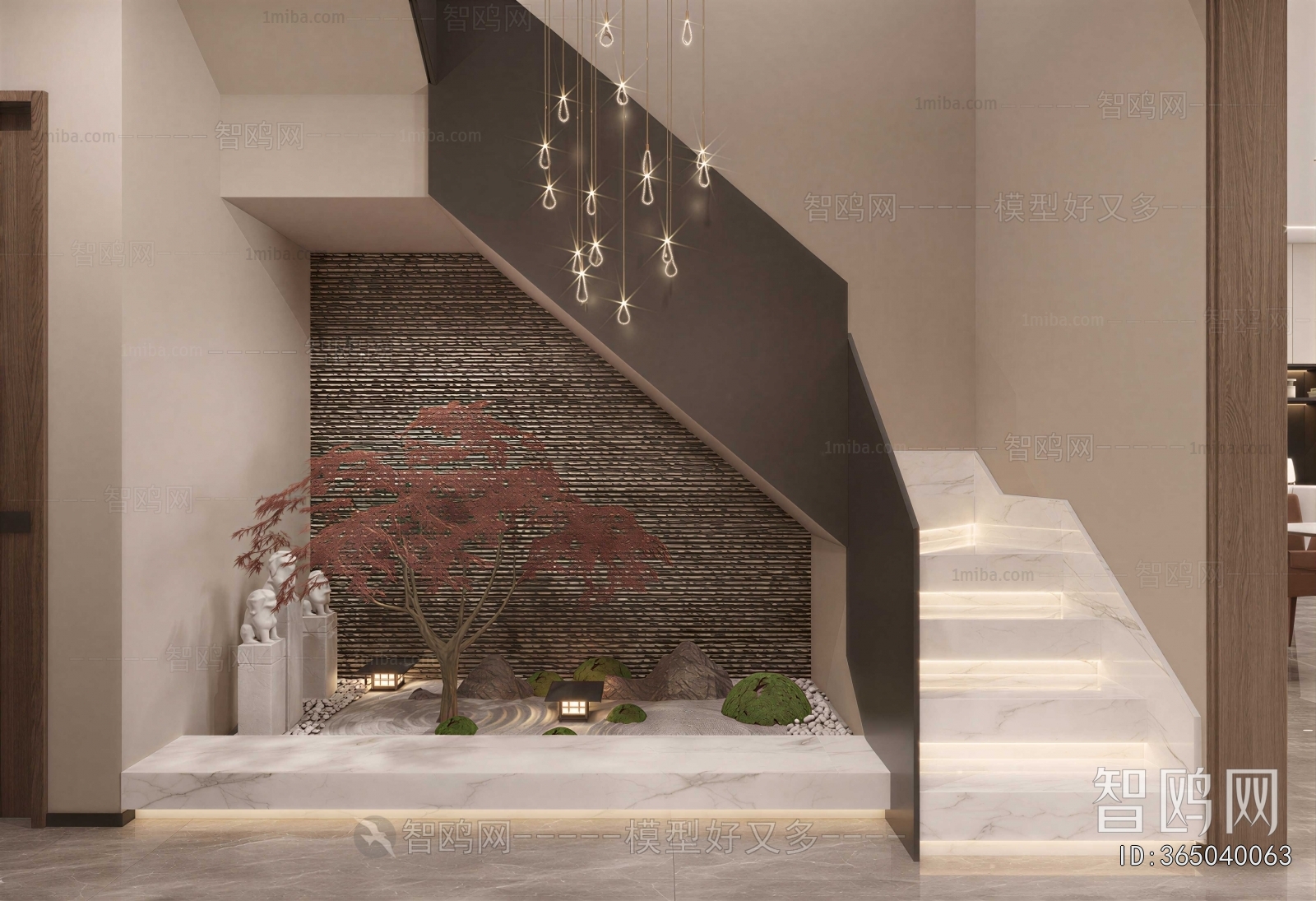 New Chinese Style Stairwell