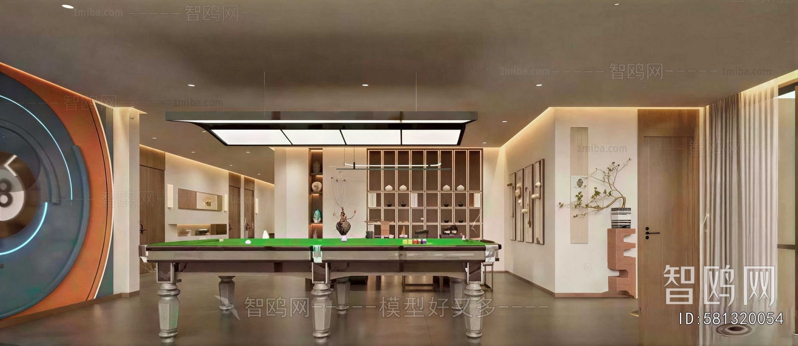 Modern Billiards Room