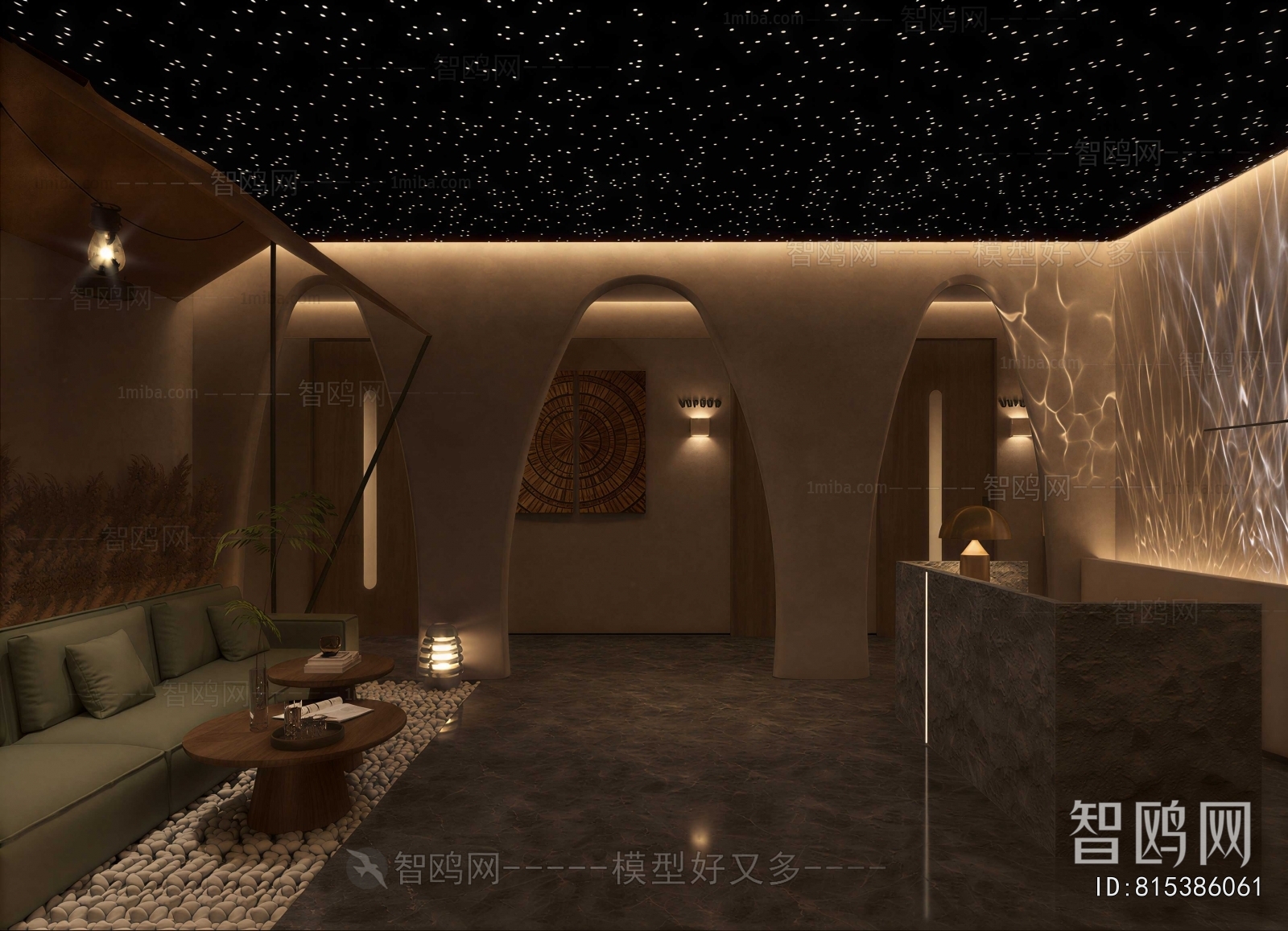 Wabi-sabi Style Club Space