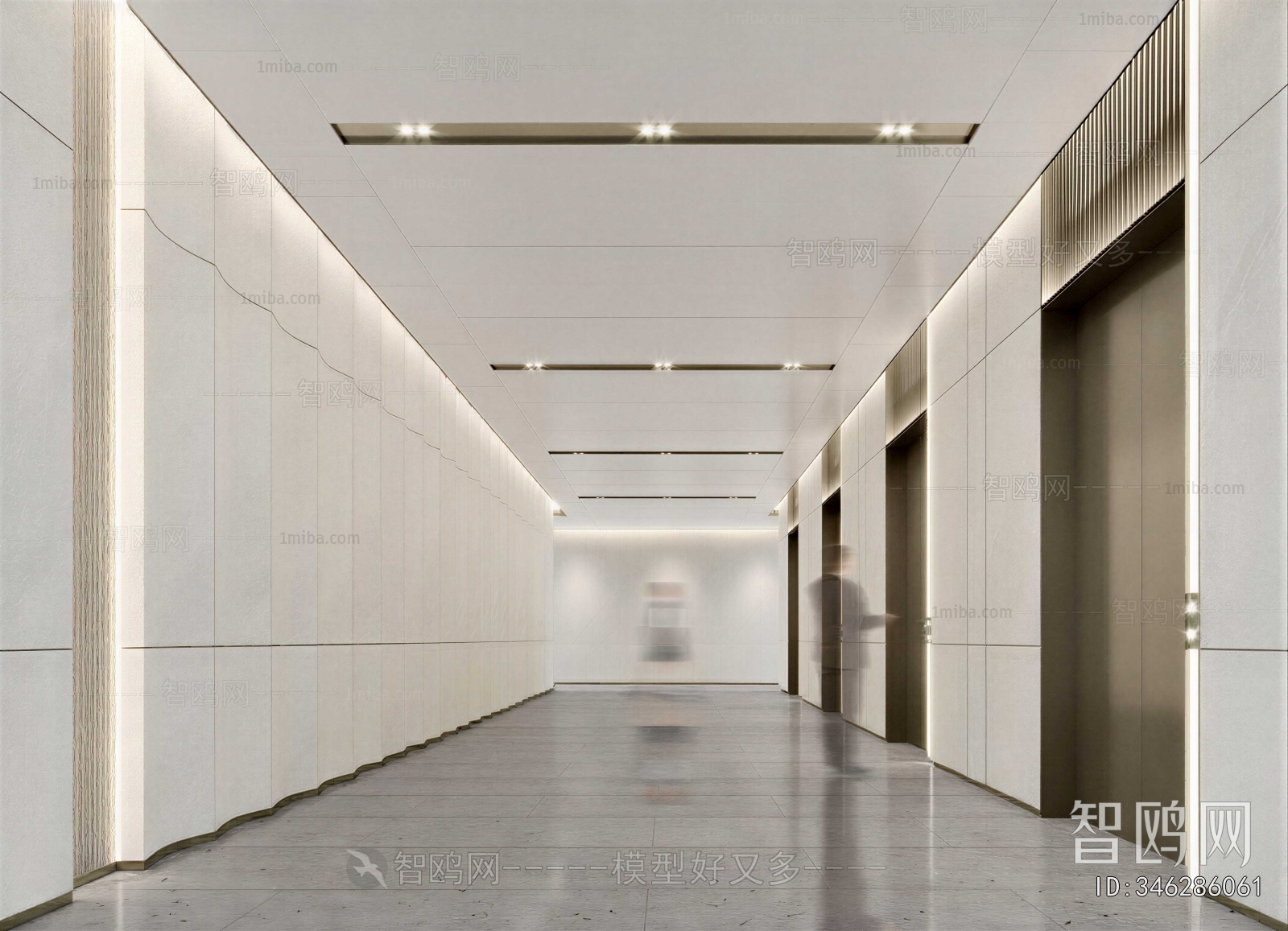 Modern Office Elevator Hall