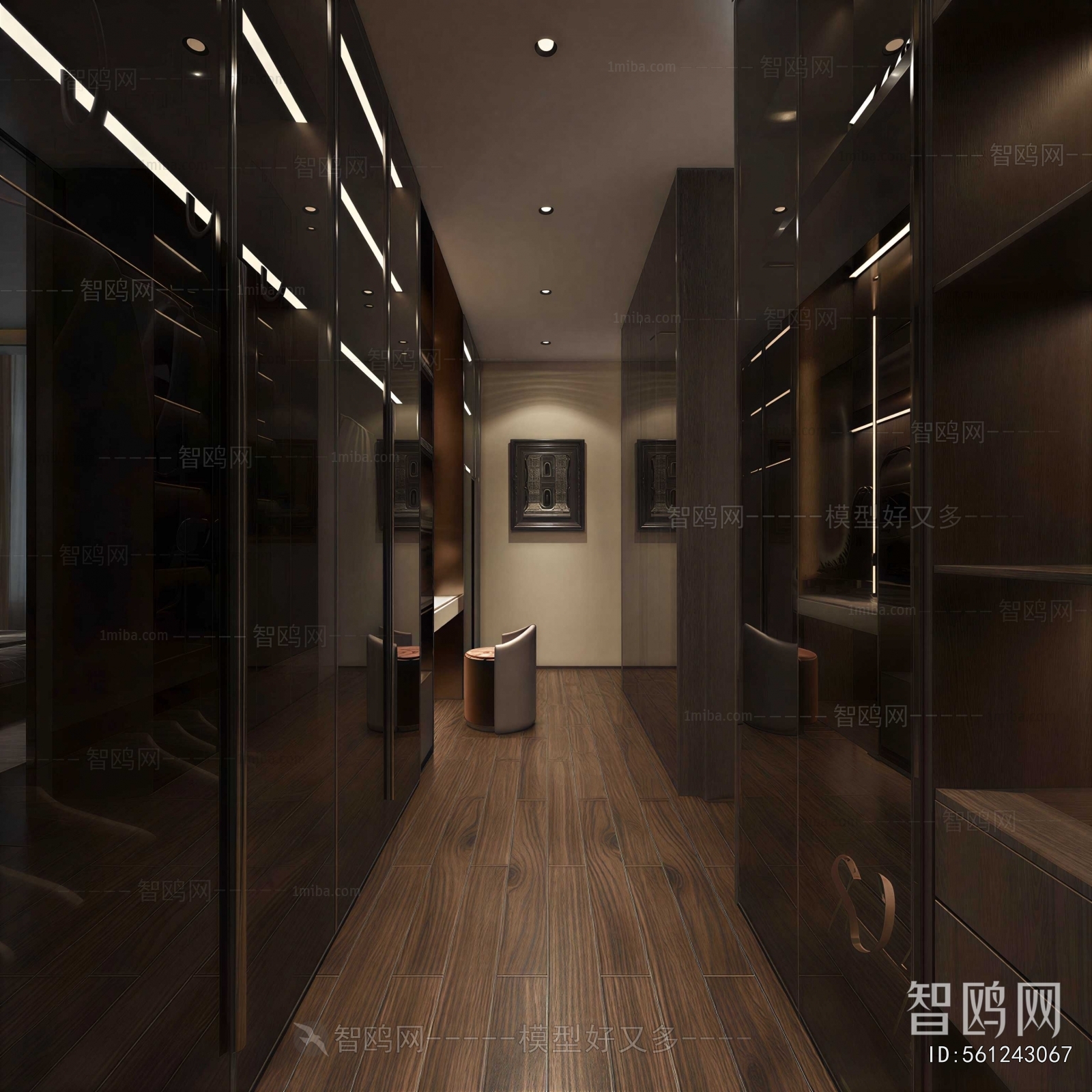 Modern Clothes Storage Area