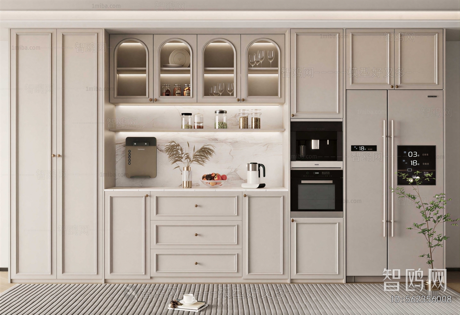 Simple European Style Sideboard