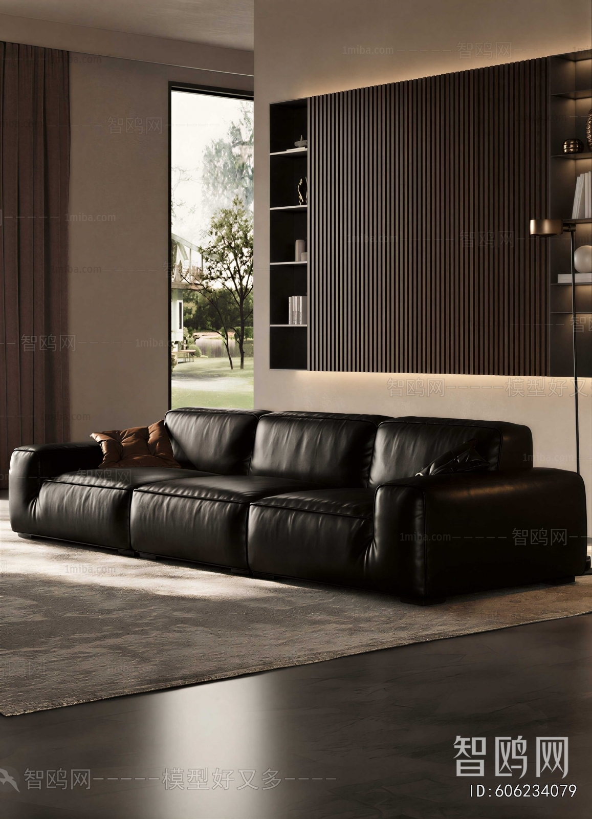 Modern Three-seat Sofa