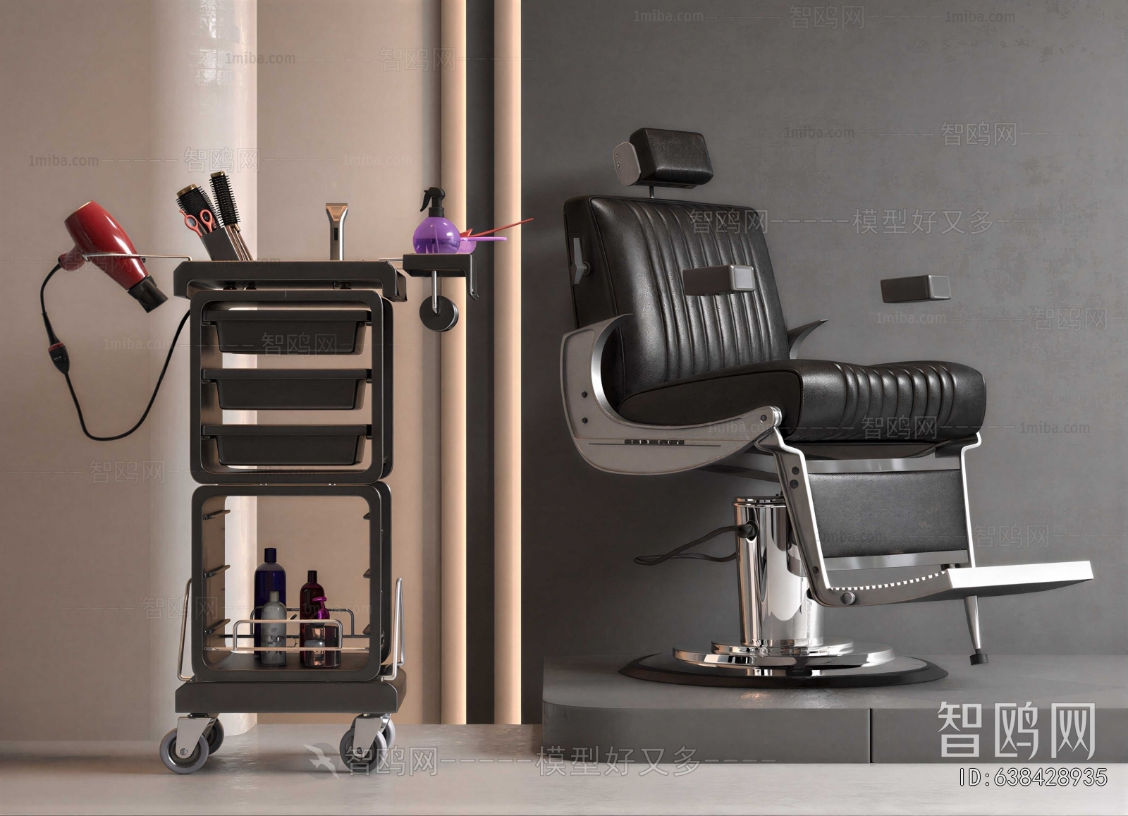 Modern Barber Chair