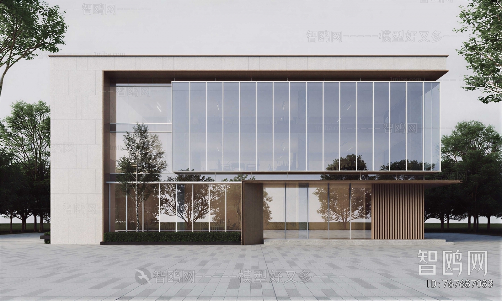 Modern Appearance Of Commercial Building