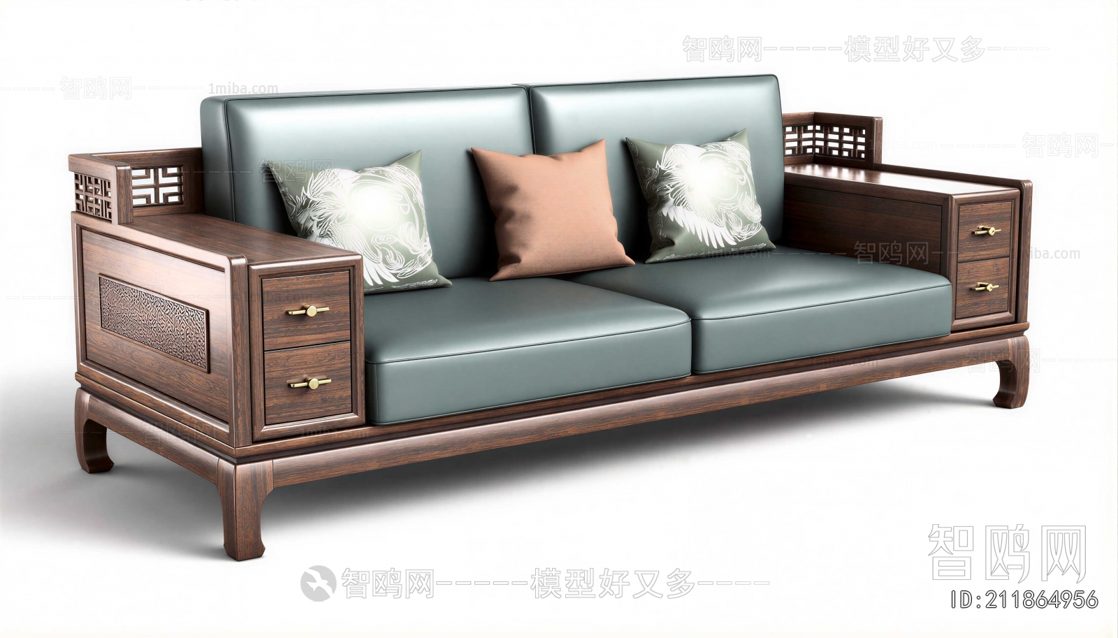 New Chinese Style A Sofa For Two