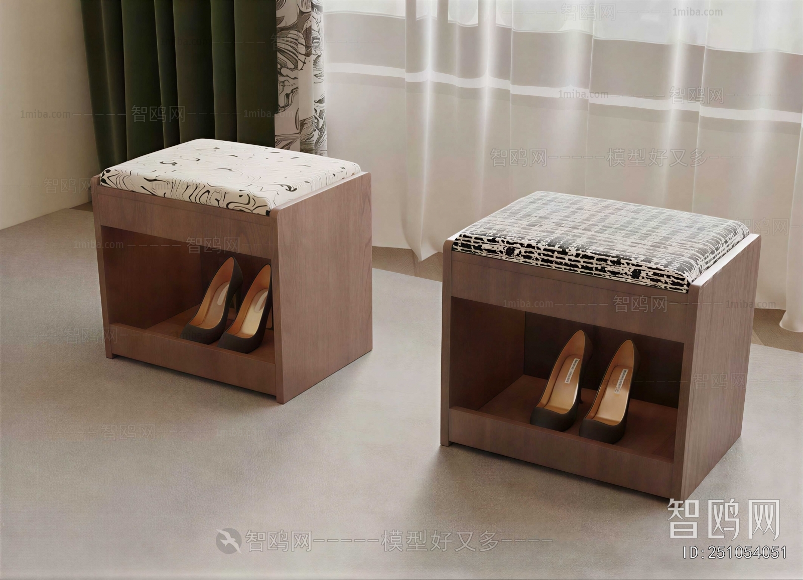 Modern Stool For Changing Shoes