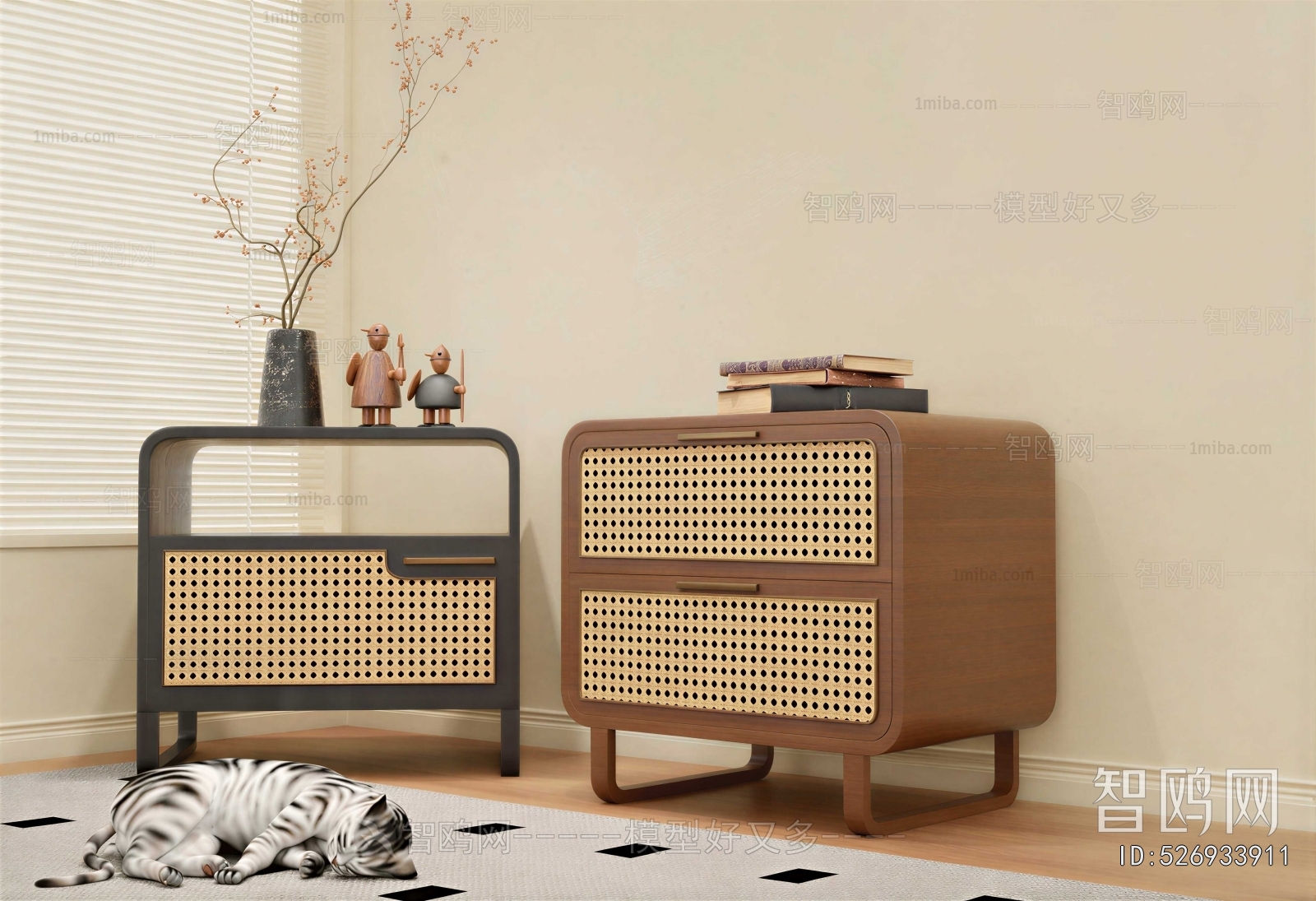 Modern Bedside Cupboard