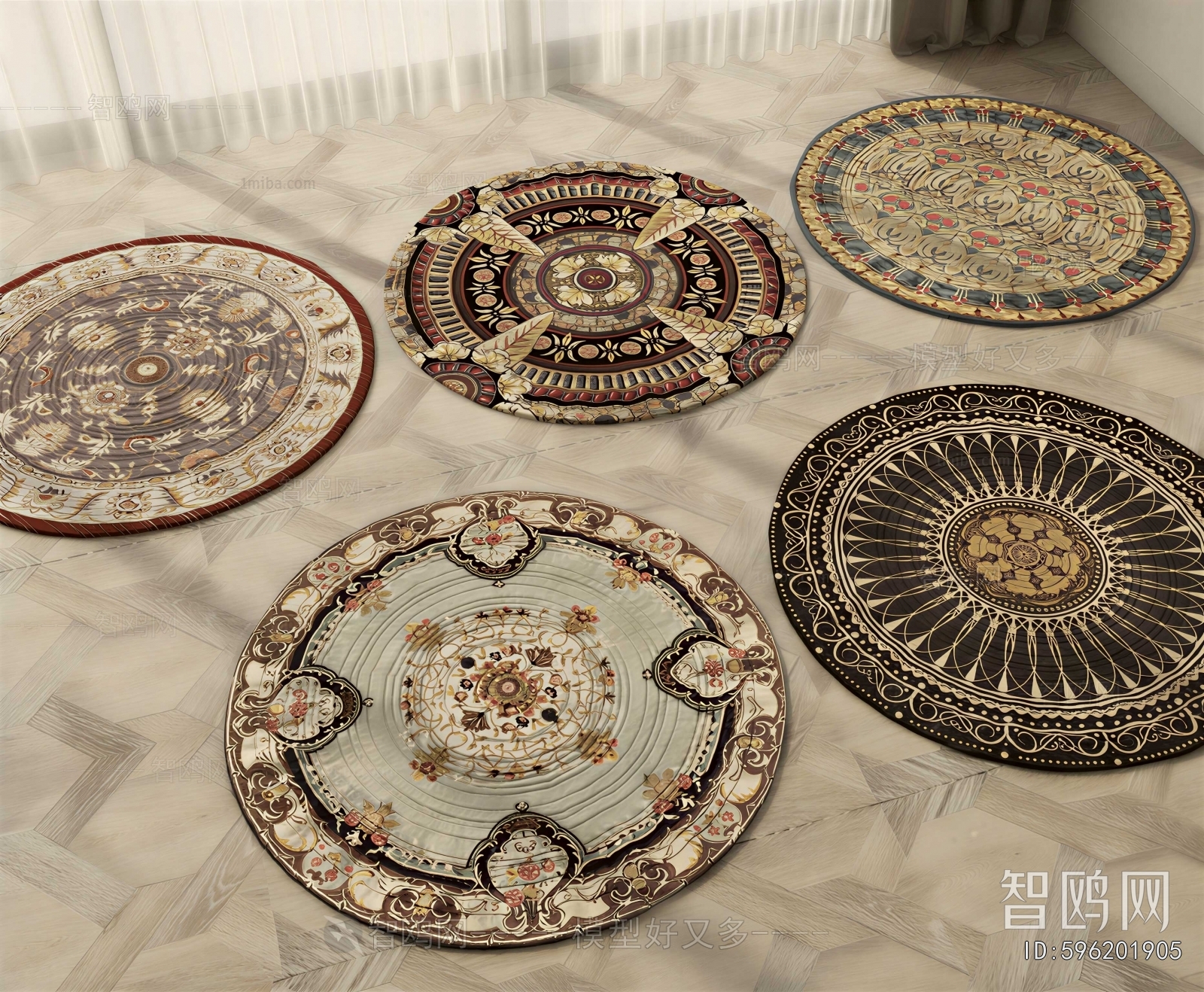 European Style Circular Carpet