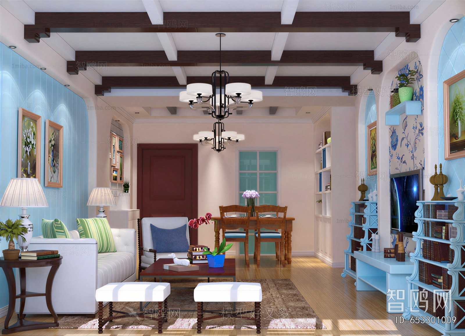 Mediterranean Style A Living Room