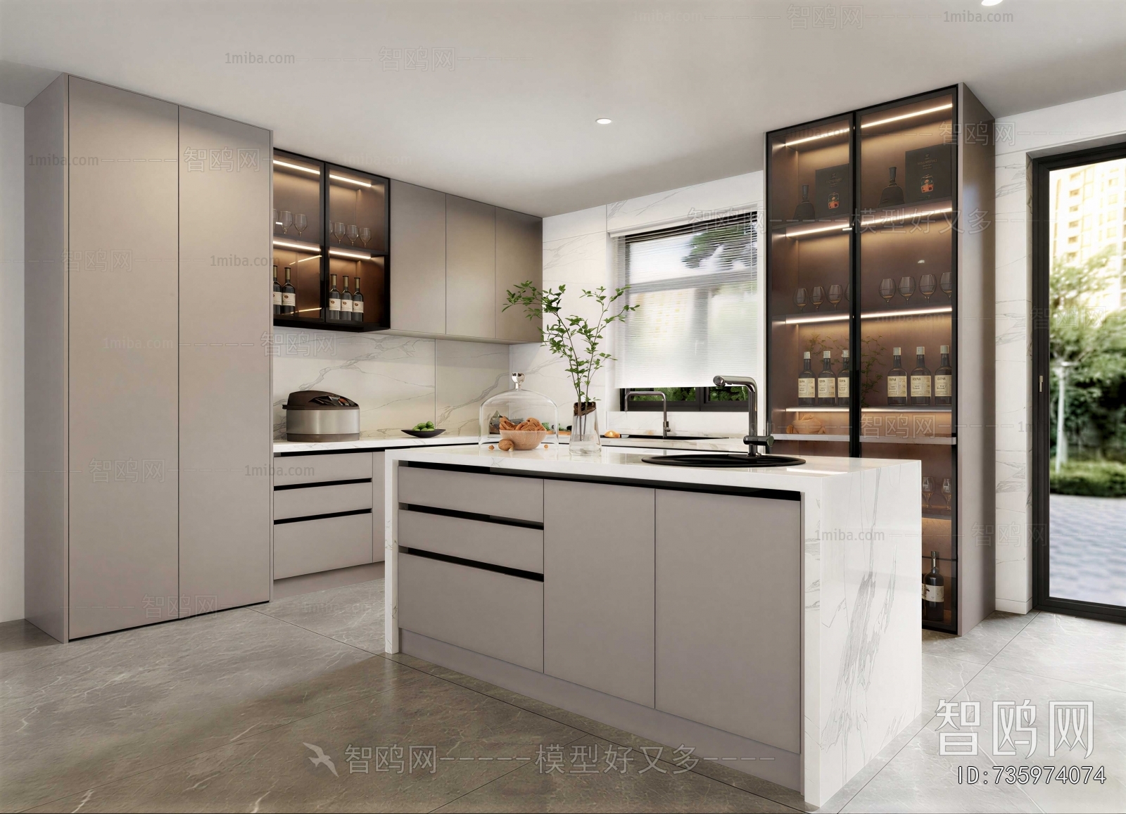 Modern Open Kitchen