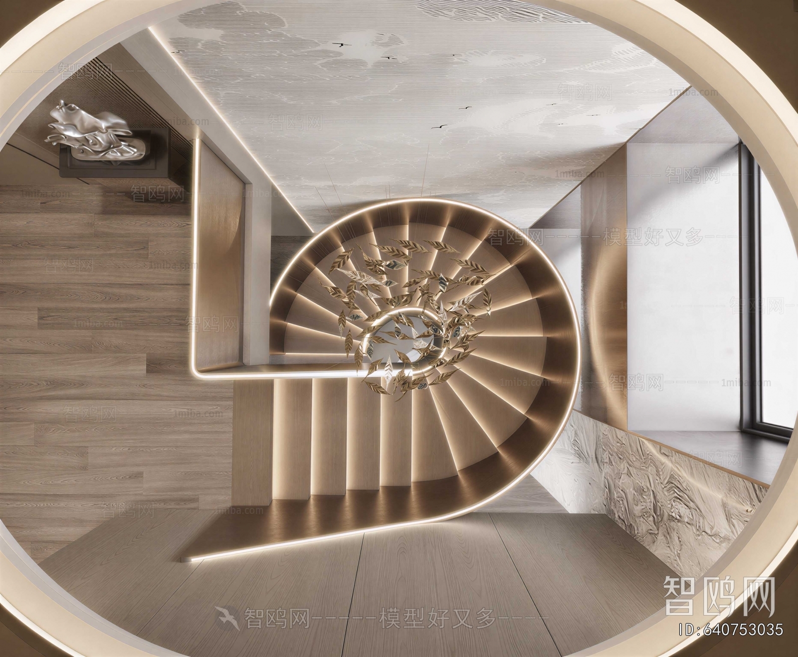 Modern Rotating Staircase