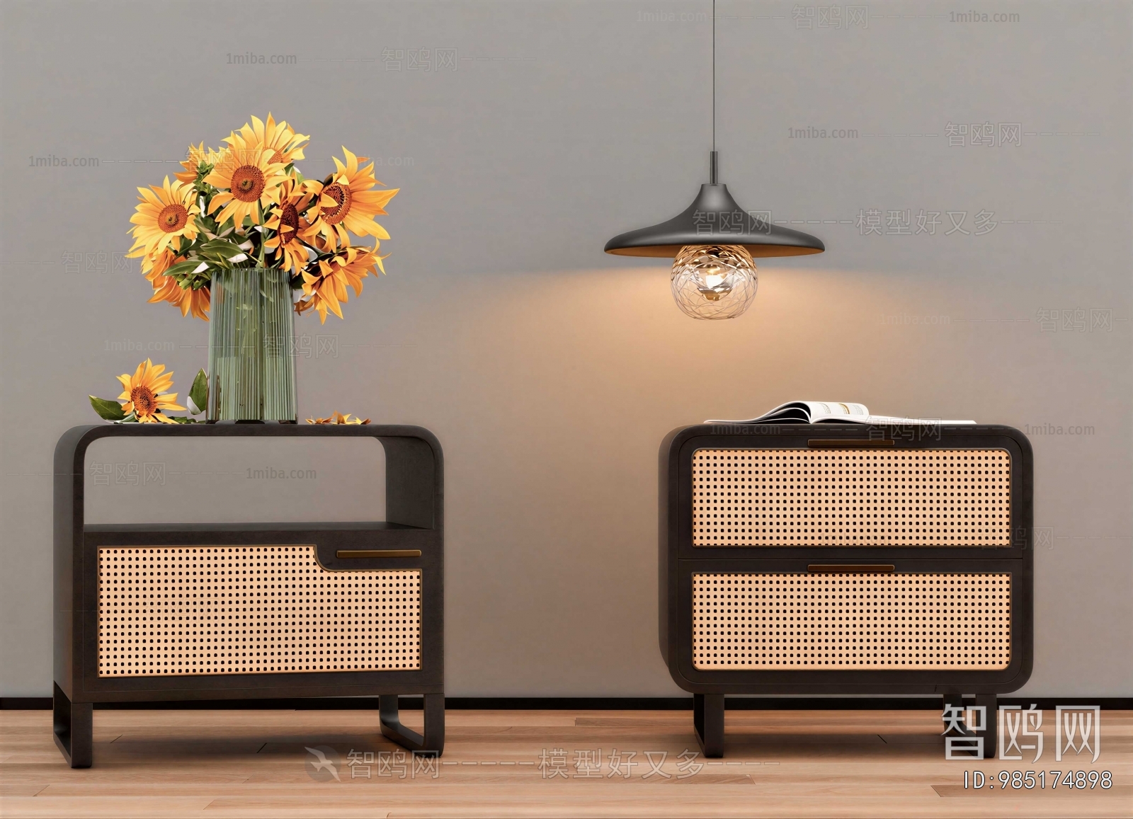 Modern Bedside Cupboard