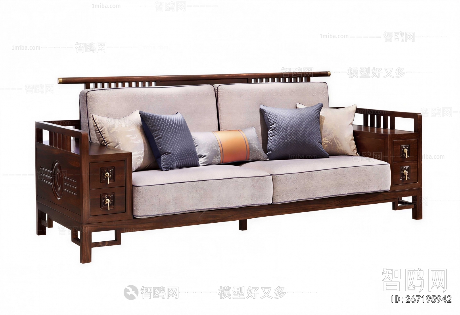 New Chinese Style A Sofa For Two