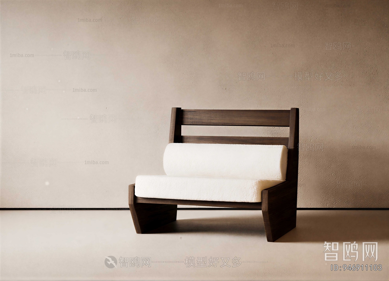 Wabi-sabi Style Lounge Chair