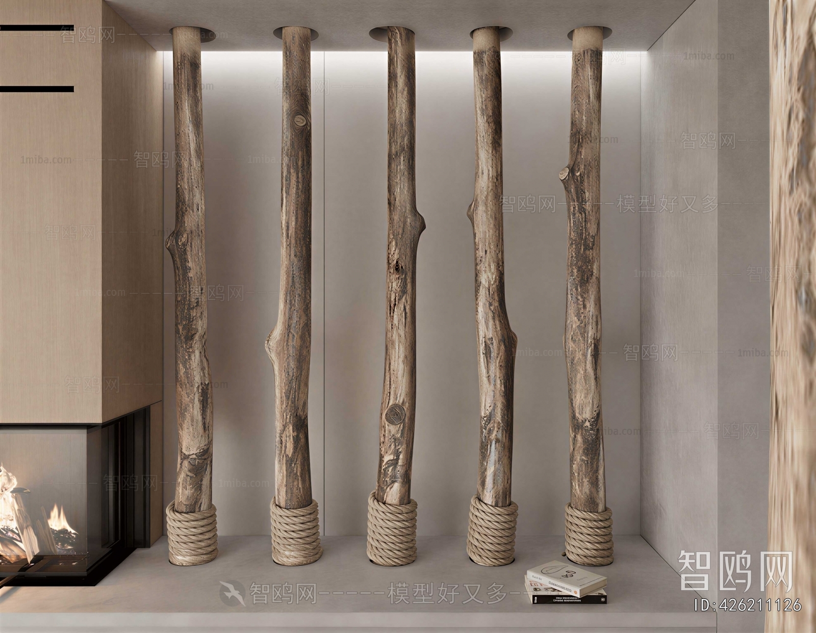 Wabi-sabi Style Partition