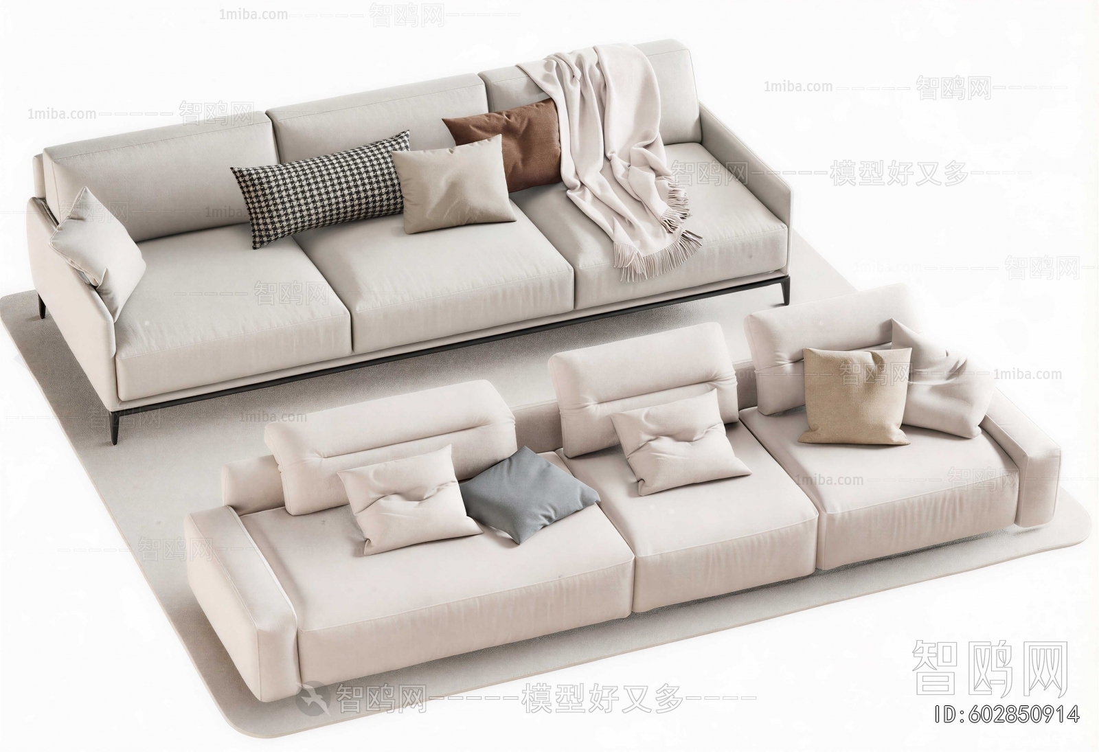 Modern Three-seat Sofa