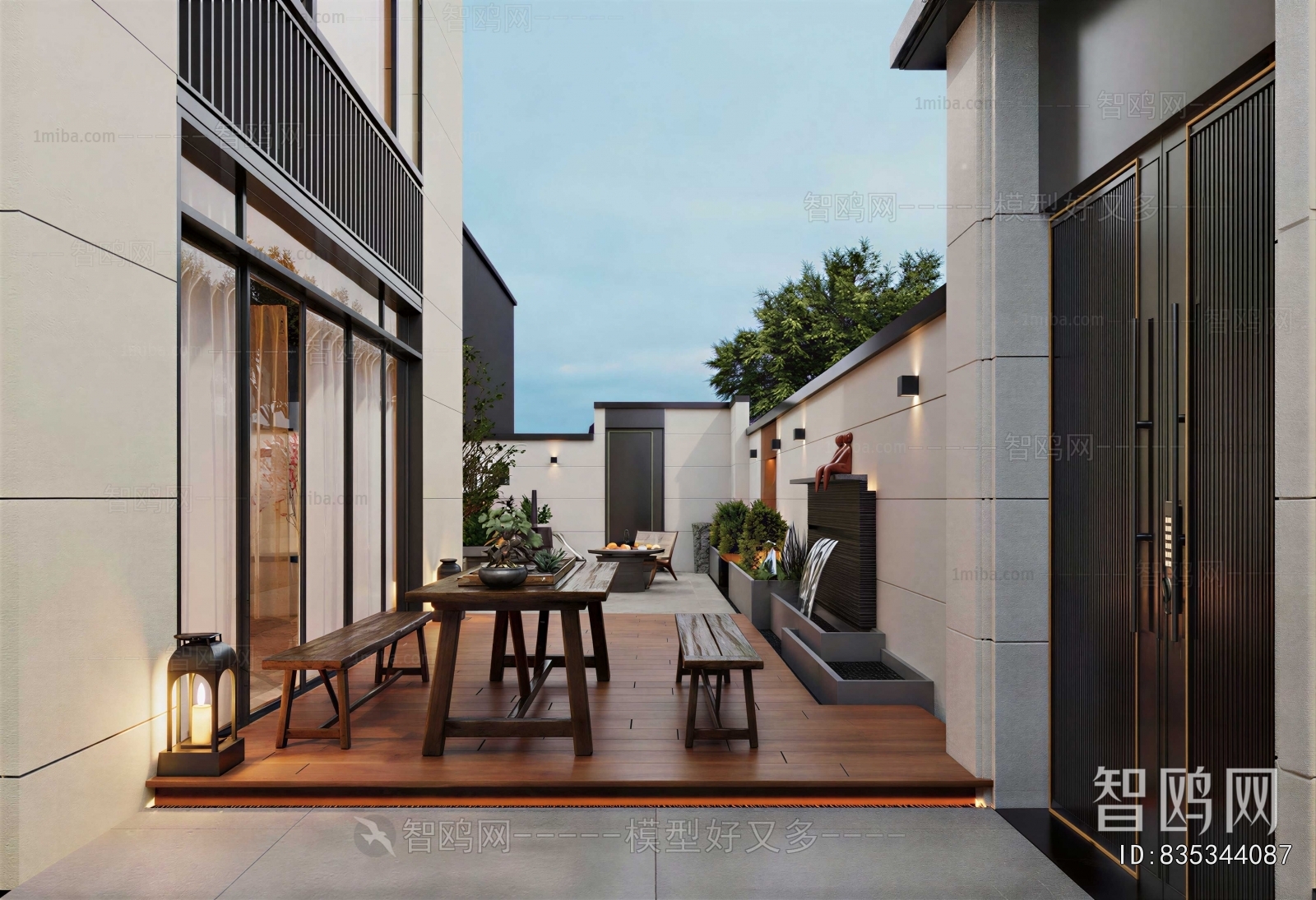 Modern Courtyard/landscape