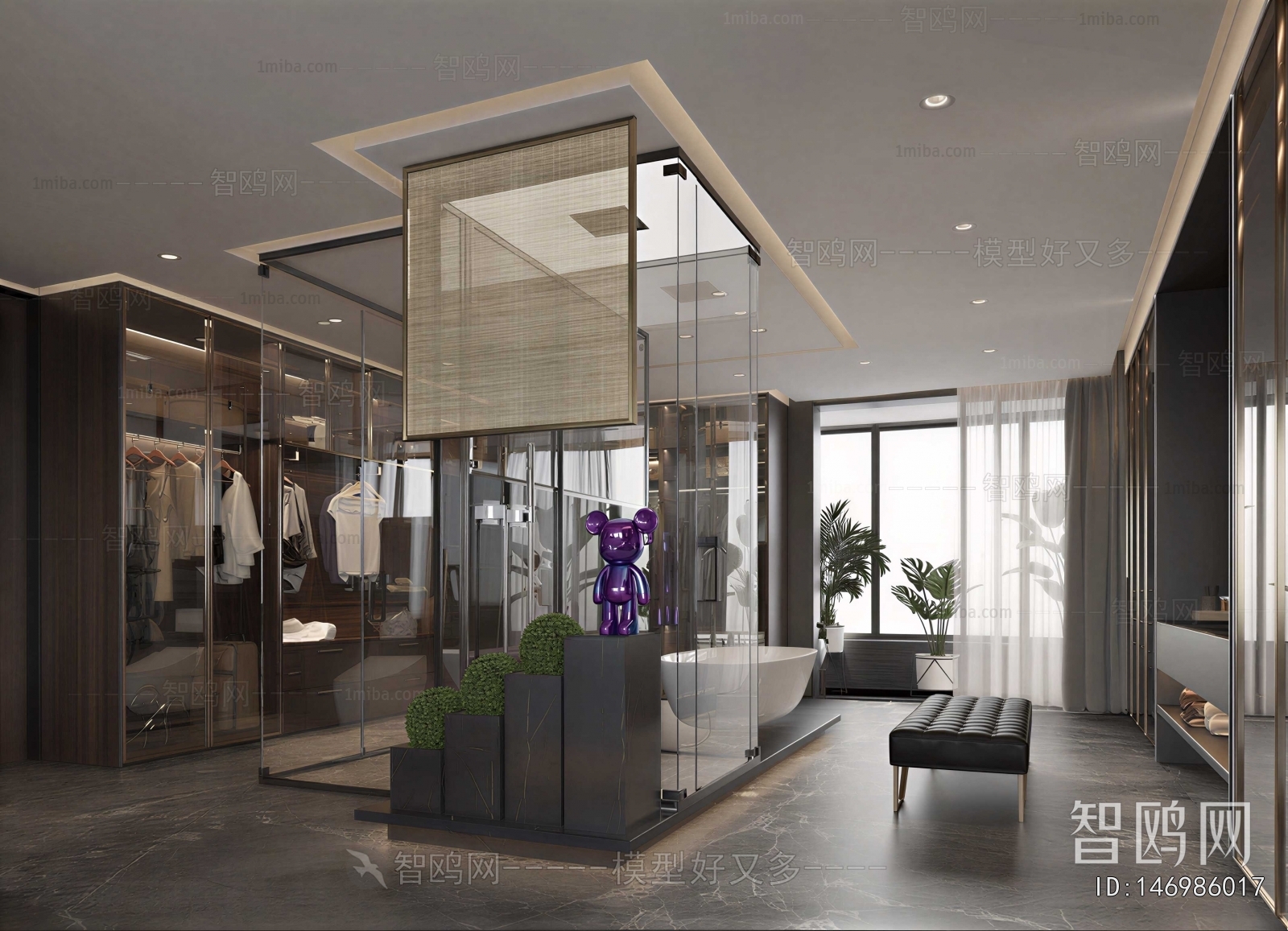 Modern Clothes Storage Area