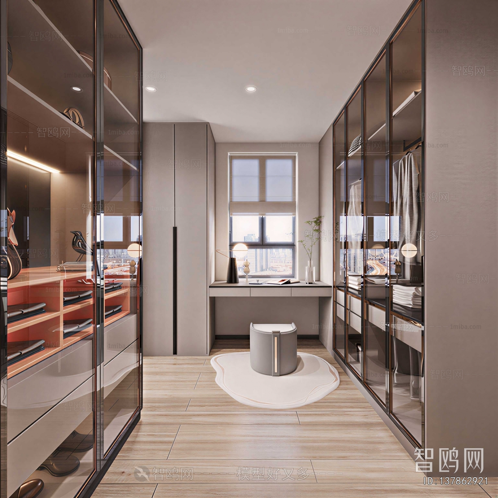 Modern Clothes Storage Area