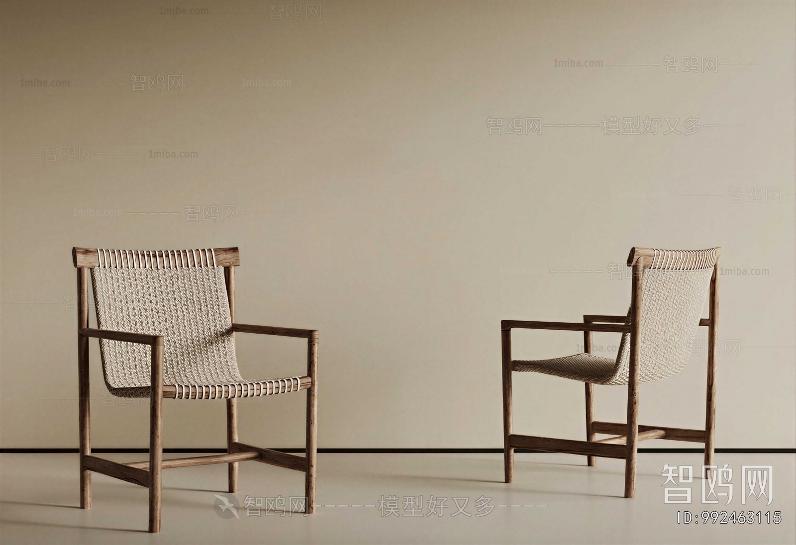 Wabi-sabi Style Lounge Chair