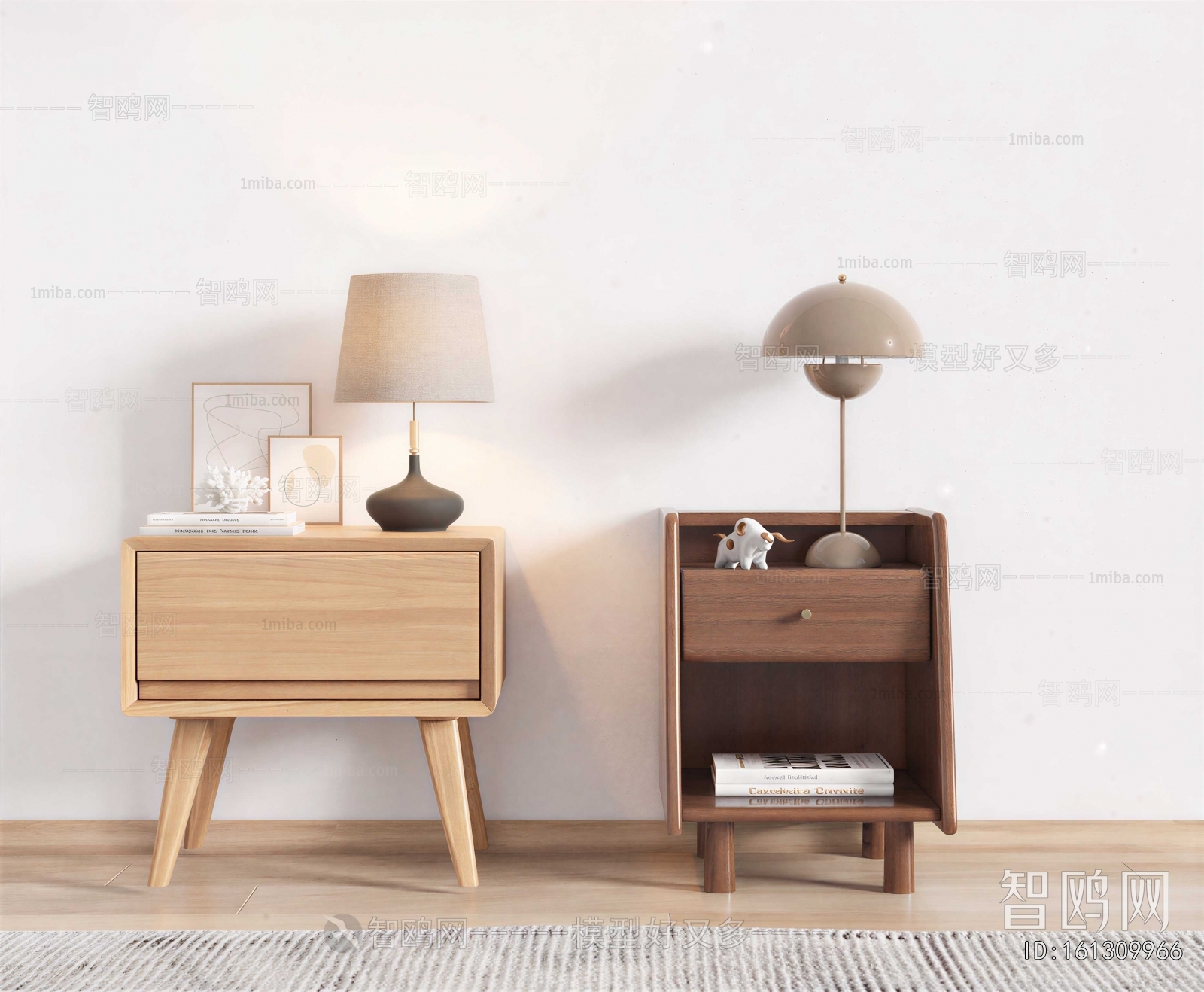 Nordic Style Bedside Cupboard