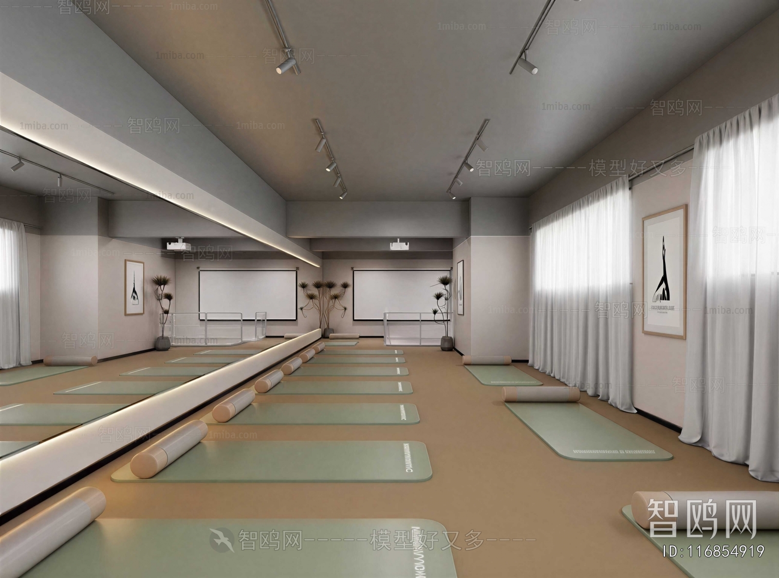 Modern Yoga Room