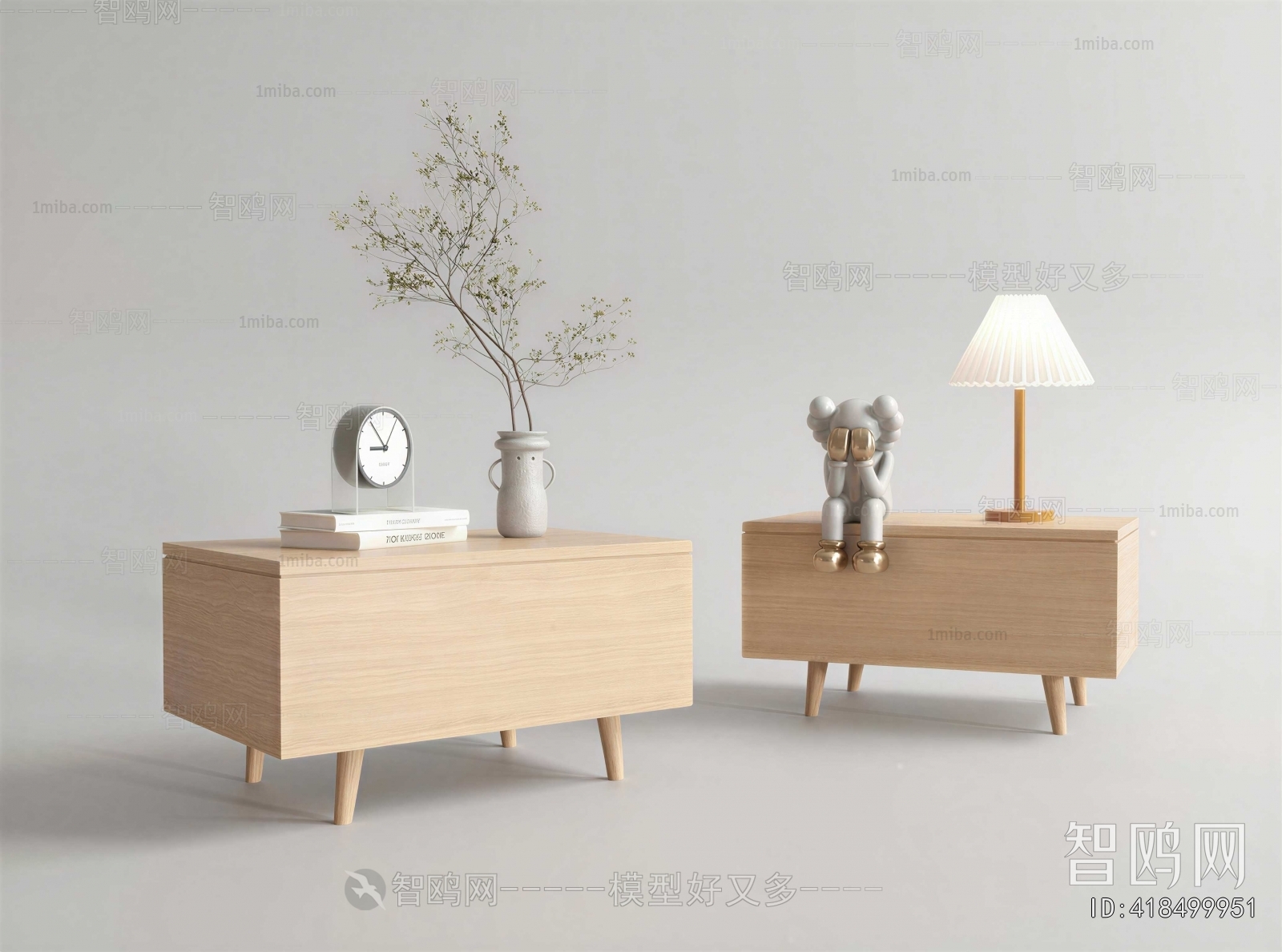 Nordic Style Bedside Cupboard