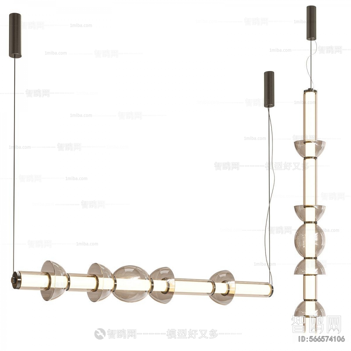 Modern Long Chandelier