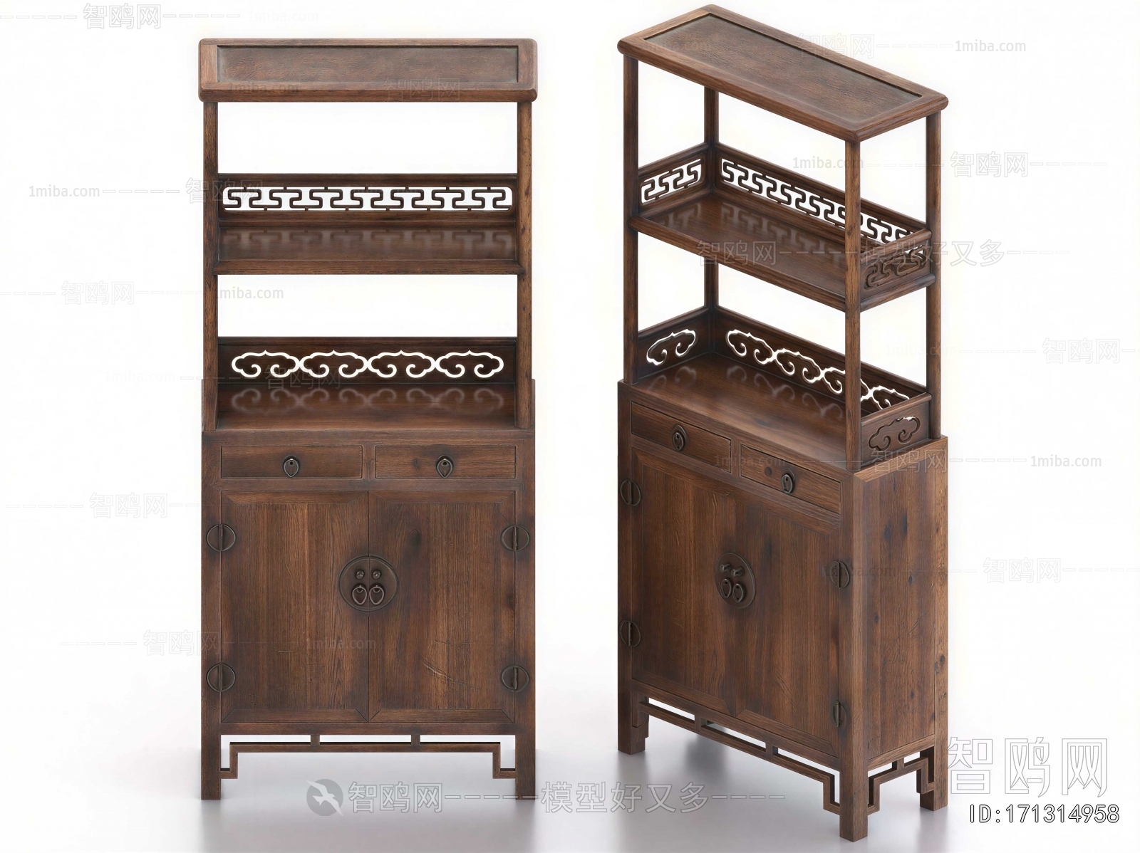New Chinese Style Decorative Cabinet