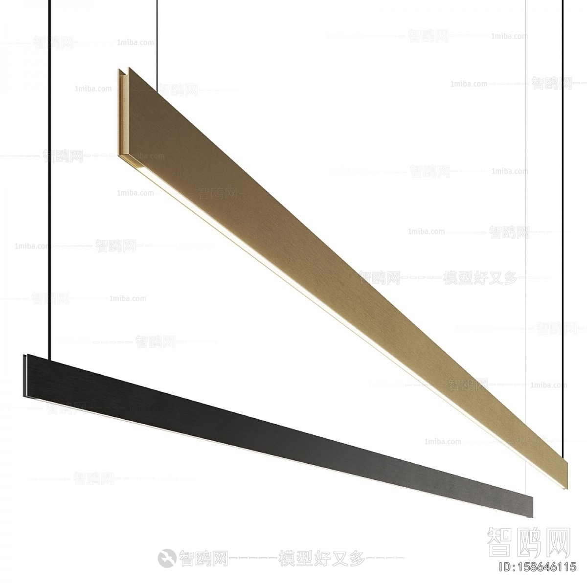 Modern Long Chandelier