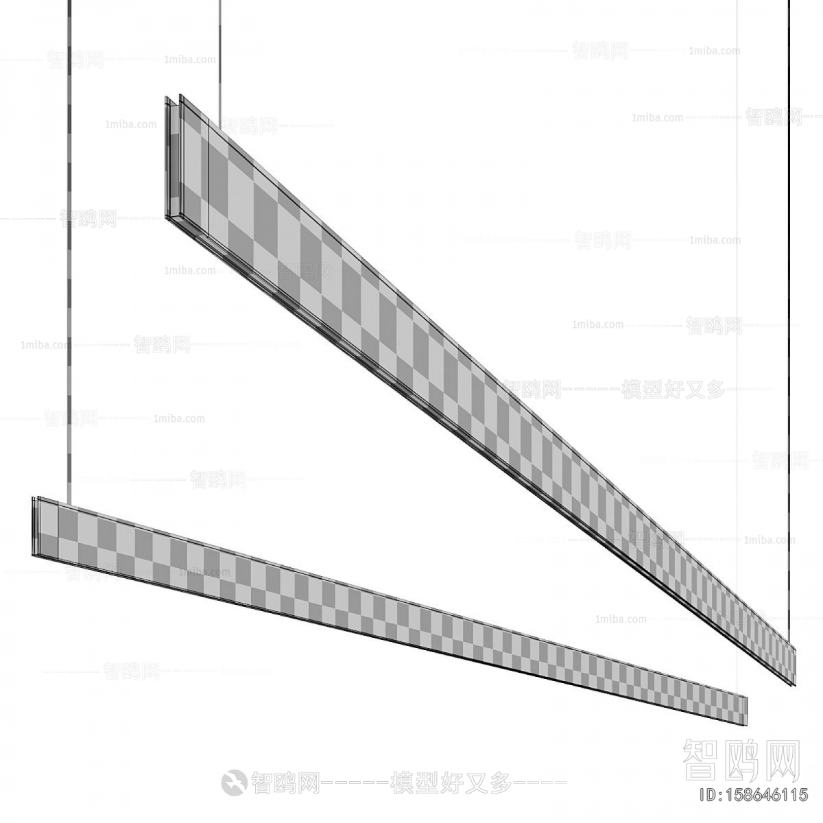 Modern Long Chandelier