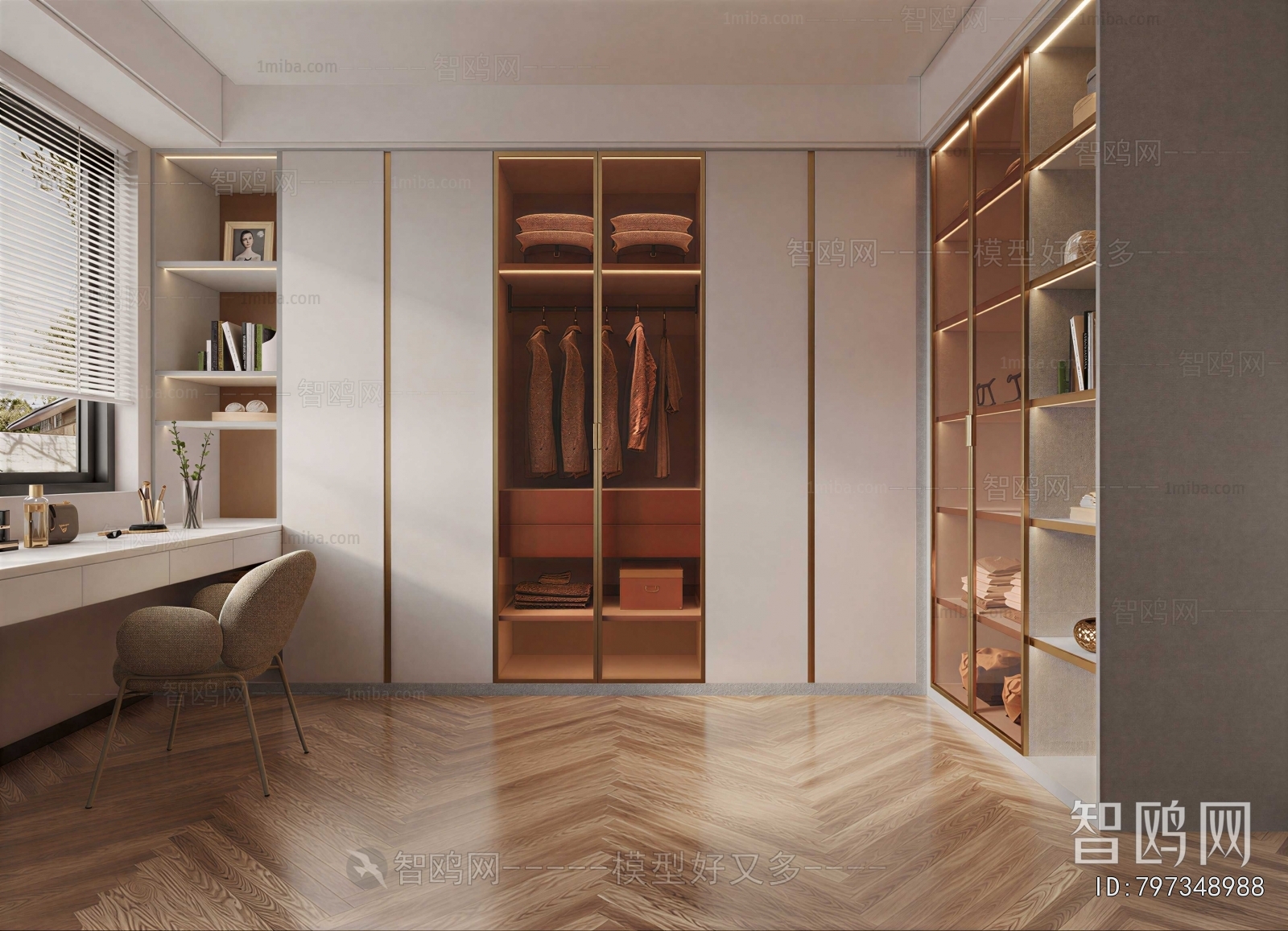 Modern Clothes Storage Area