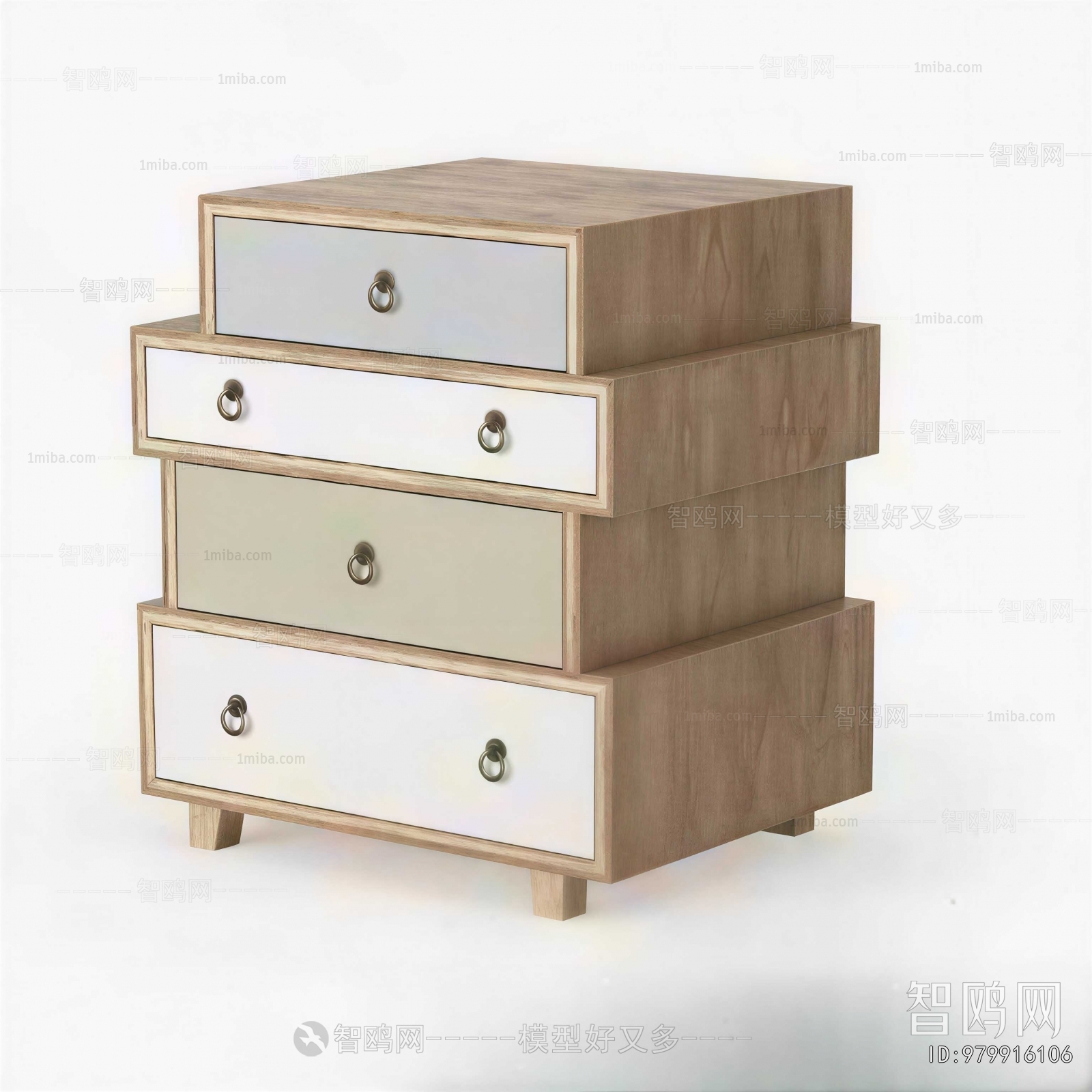 Nordic Style Bedside Cupboard