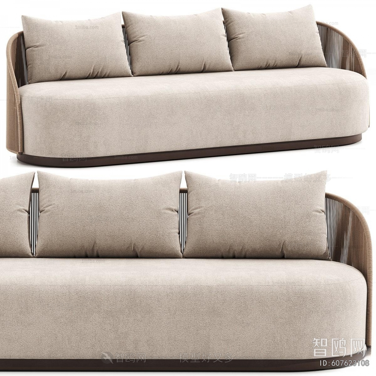 Modern Three-seat Sofa