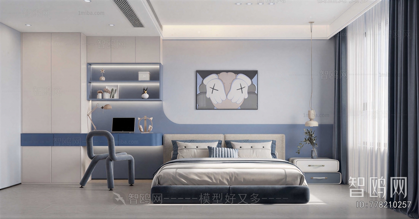 Modern Boy's Room And Son's Room