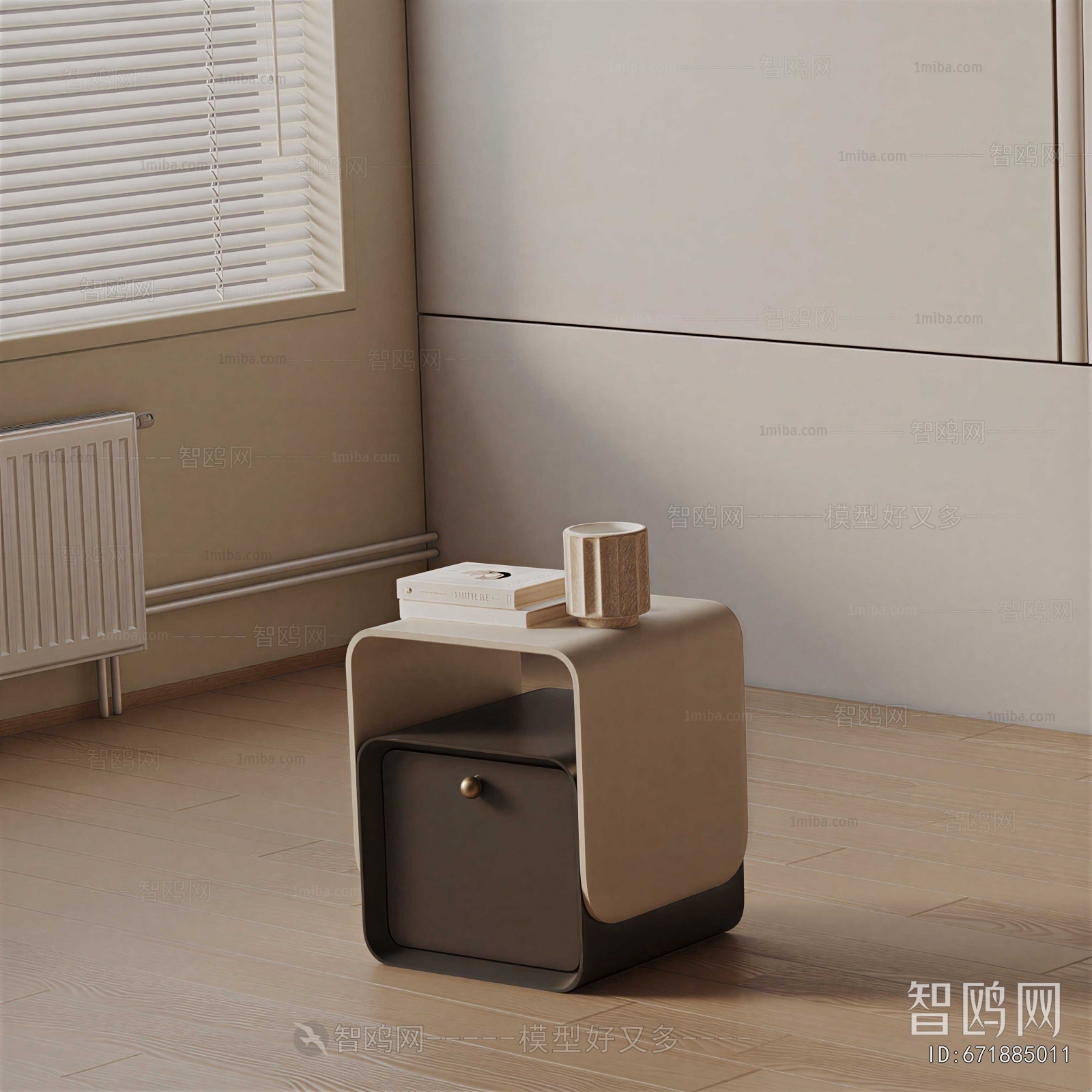 Modern Bedside Cupboard